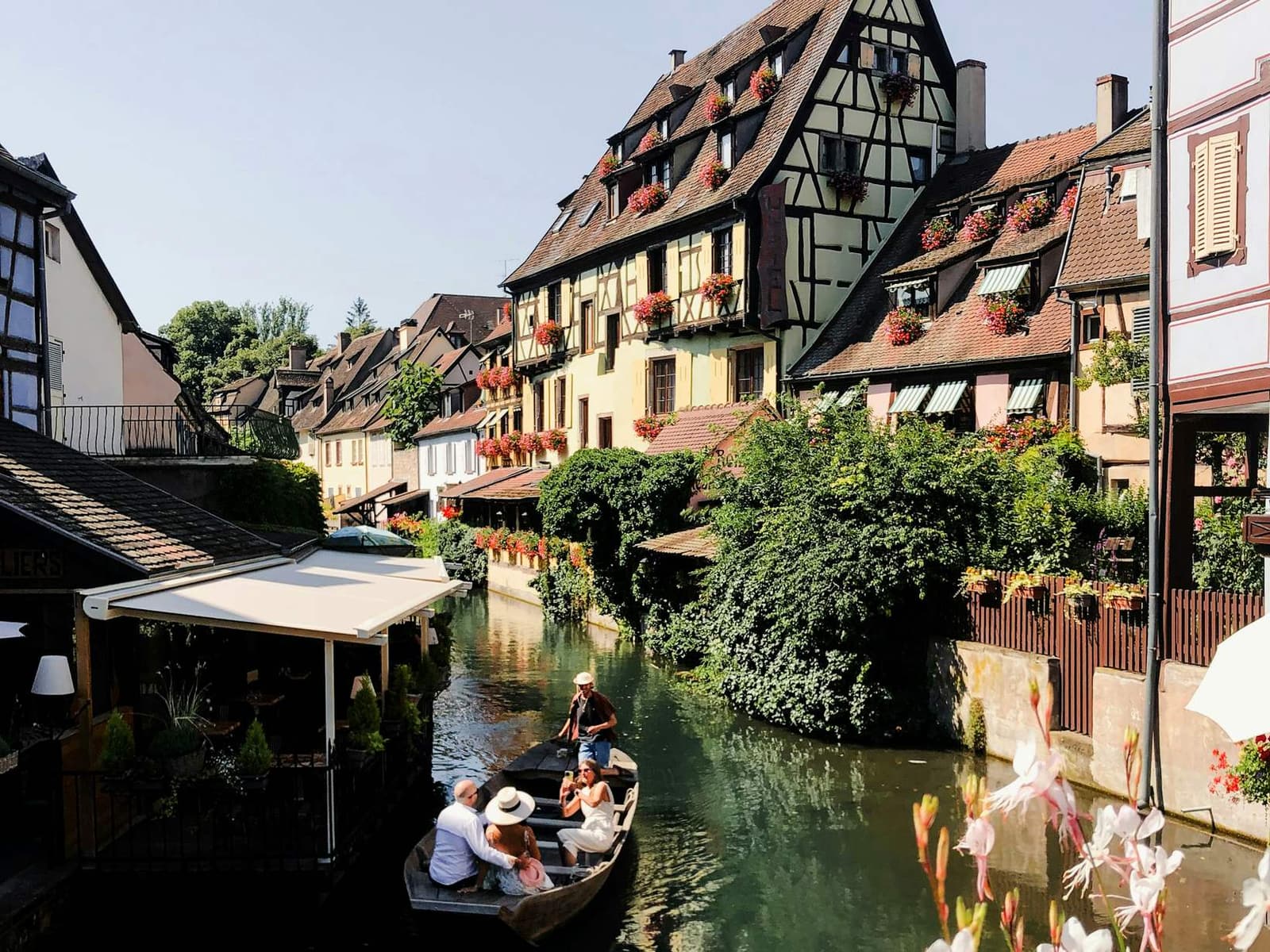 A boat on the canal at Colmar, Alsace